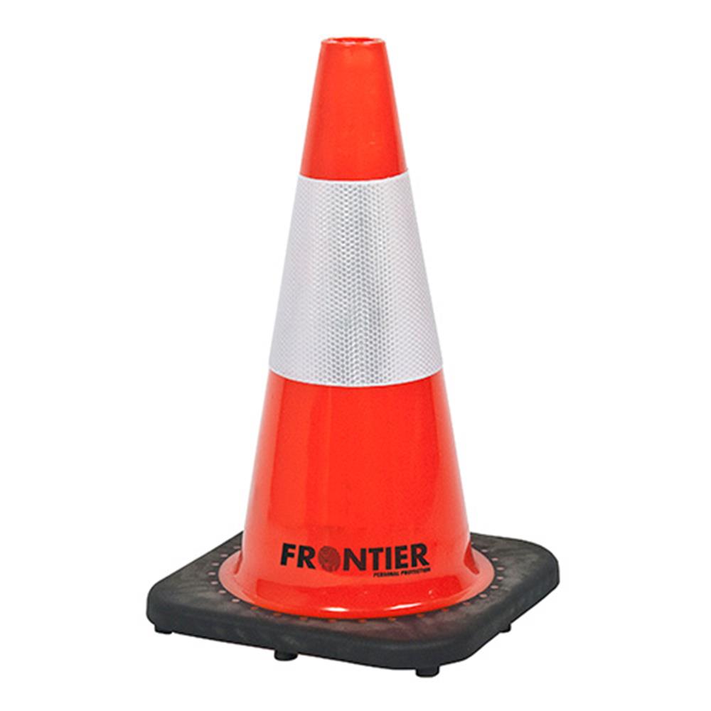 Frontier Reflective Traffic Cone Fluro 450mm