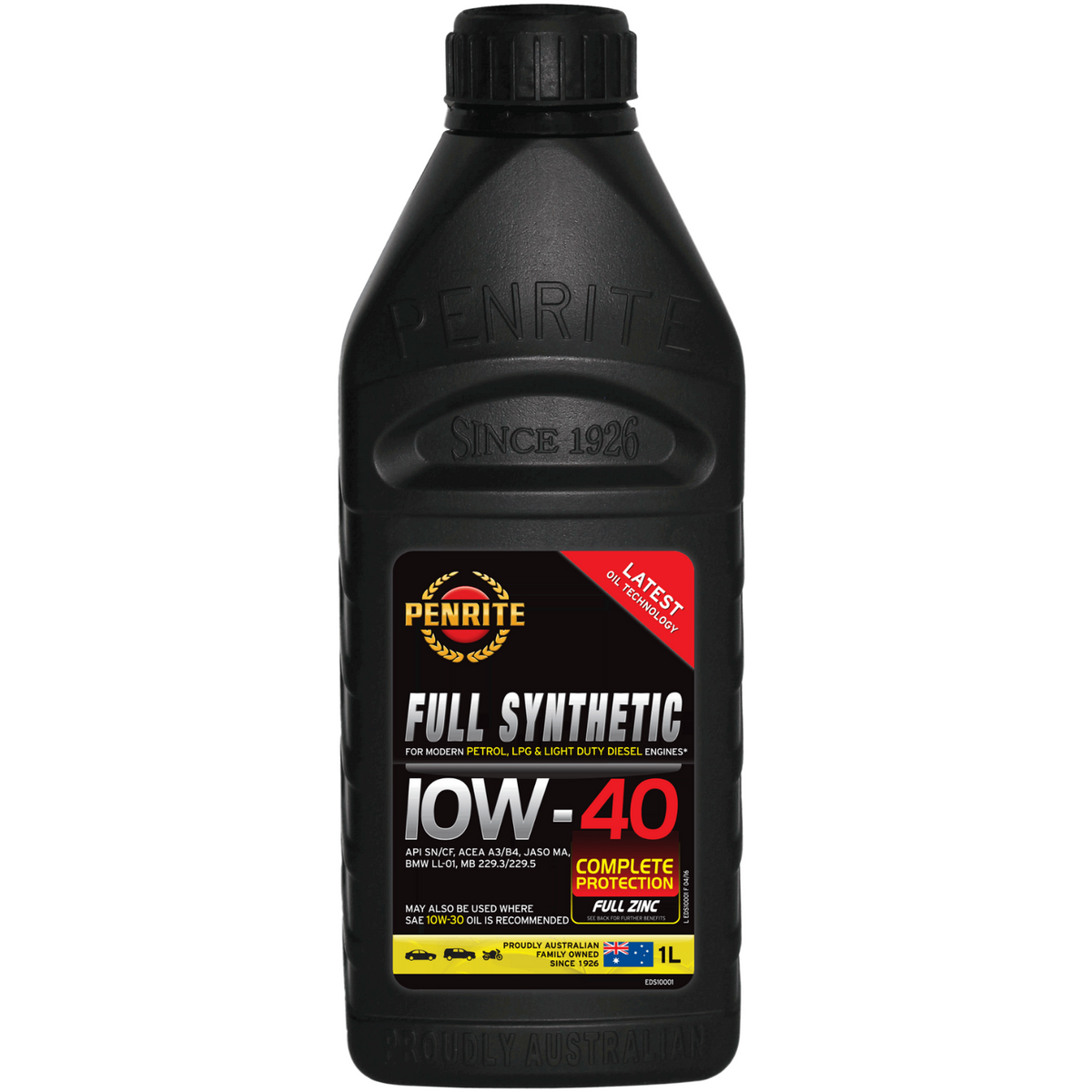 Penrite Table Penrite Full Synthetic 10W-40 (3 Sizes Available) - Oz General Store