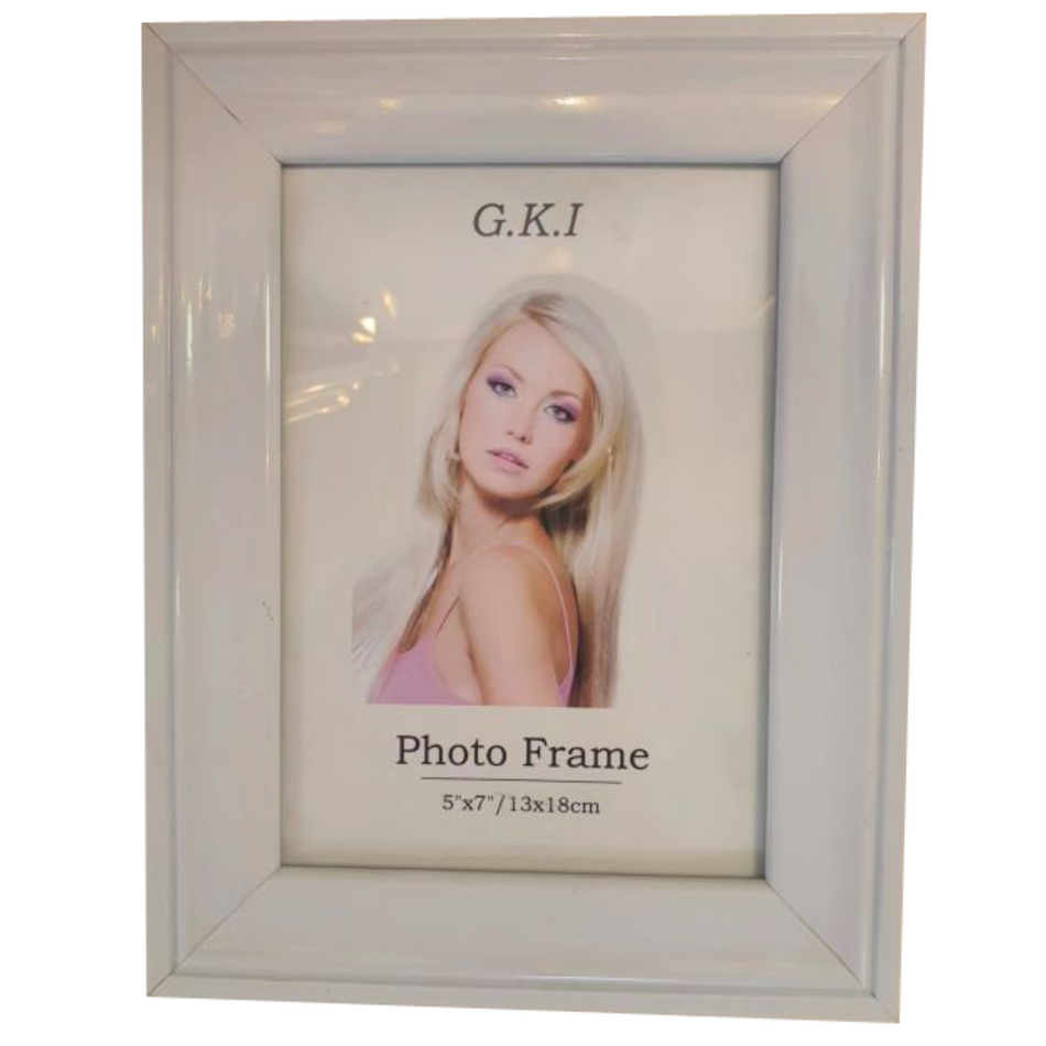 MDF White Photo Frame with Profile, Various Size