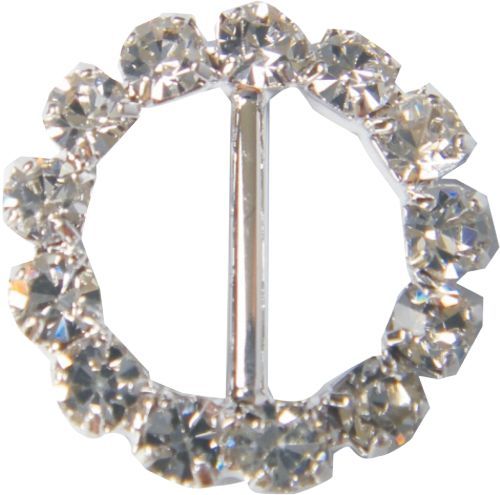 Decorative Diamante Round Buckle 1PC