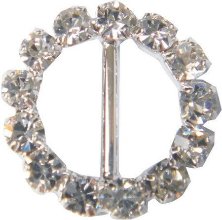 Decorative Diamante Round Buckle 1PC