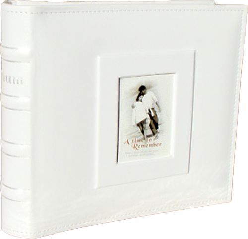 Photo Album with White PU Cover 6" x 4" Book Bound with Memo, Acid Free, Slip in Pages 12pcs/ctn (2 Sizes Available)