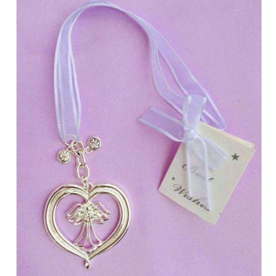 Metal Angle in Heart Bridal Lucky Charm