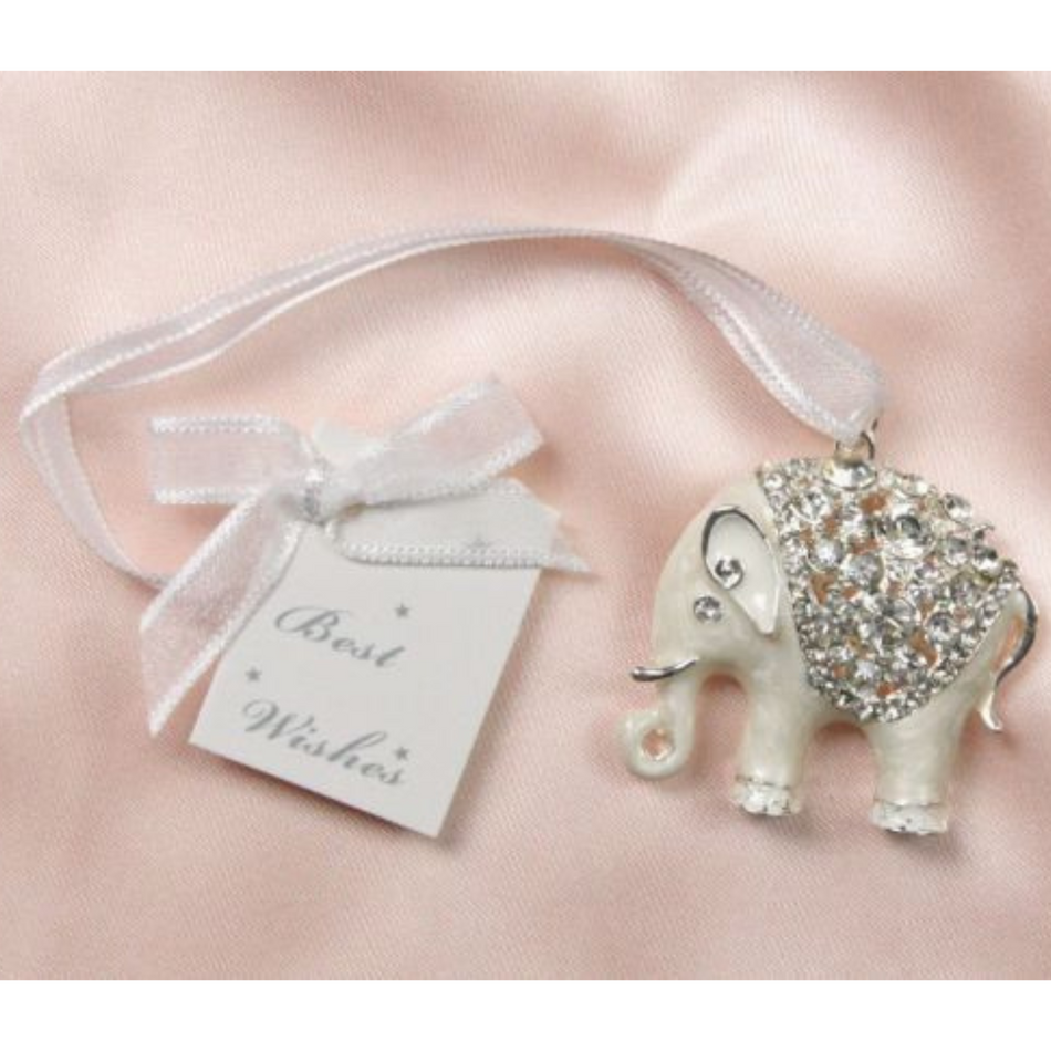 Wedding Bridal Charm Enamel Elephant