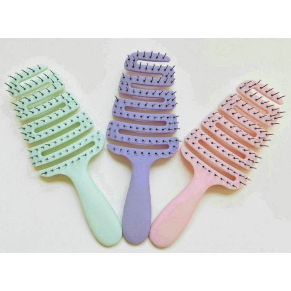 Eco-Friendly Material Hair Brushes, Wave Design (3 Colours Available)