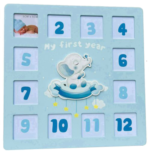 Baby First Year Square Multi Photo Frame (2 colours available)