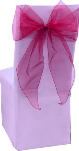Chair Sash Bow for Weddings and Parties, 22cmx3m, 5pcs/pk (5 colours available)