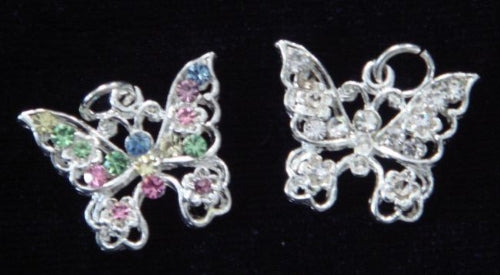 Decorative Crystal Butterfly Charm (2 Colours Available)