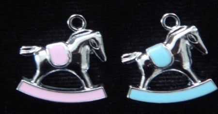 Enamel Rocking Horse Charm