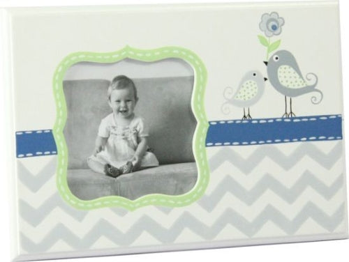 Baby Photo Frame with Two Birds and Flower