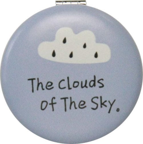 Round Shape Compact Mirror with The Clouds of The Sky Design, 6cm (D)
