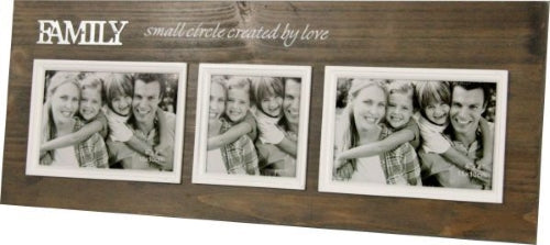Vintage Style Photo Frame - 2 of 6" x 4", 1 of 4" x 4" (2 Variants Available)
