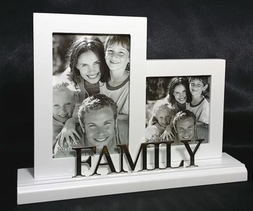 Family Photo Frame, 1x6" x 4", 1x4" x 4"