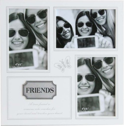 Photo Frame with Engraved Metal Plate  - 6" x 4"+6" x 4"+6" x 4" (2 Variants Available)