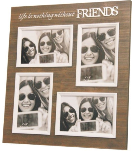 Vintage Style Photo Frame Friends - 2 of 6" x 4", 2 of 4" x 4"