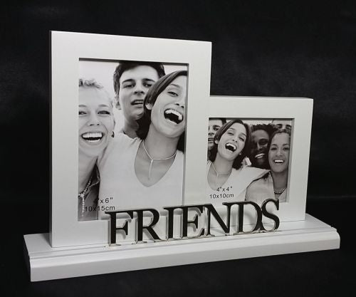 White Standup Multi Photo Frame, 4"x6 + 4"x4 (2 Variants Available)