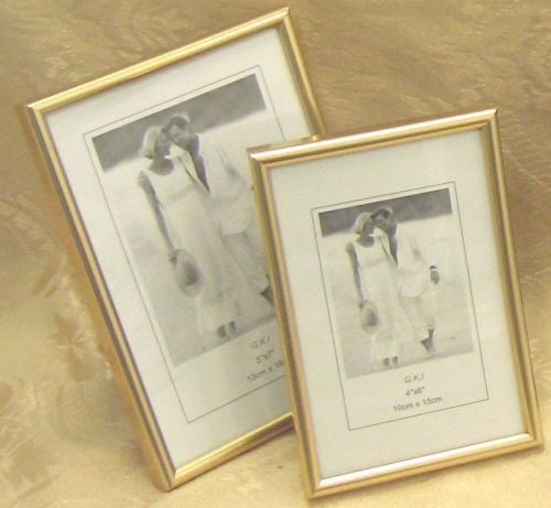 Gold Colored Plastic Photo Frame