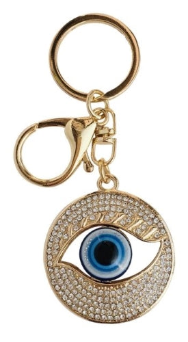 Diamante Evil Eye Keyring (2 Colours available)
