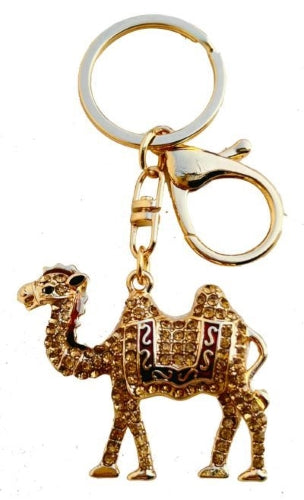 Diamante Camel Keyring (2 colours available)