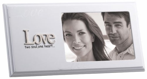 White Photo Frame with Raised Writing, 6" x 4" (2 Variants Available)