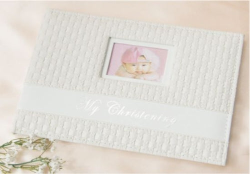Christening Guest Book - 36 Pages of Keepsake, Best Wishes, Guests, Gifts