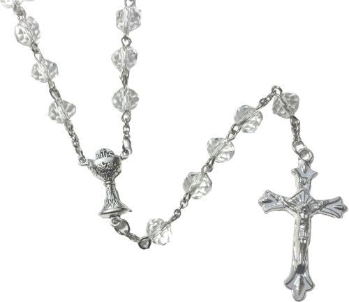 White Crystal Rosary 6mm (2 Variants Available)