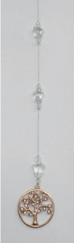 Diamante Decorated Tree of Life Suncatcher, No Box or Gift Box (2 Colours Available)