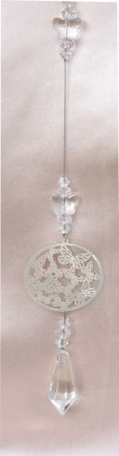 Suncatcher with Hollowed Butterfly and Clear Beads (Variants: no Box/Gift Box)