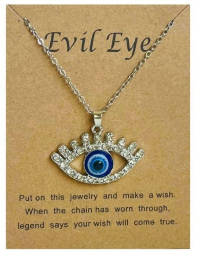 Evil Eye with Lashes Fashion Necklace (2 Colours available)