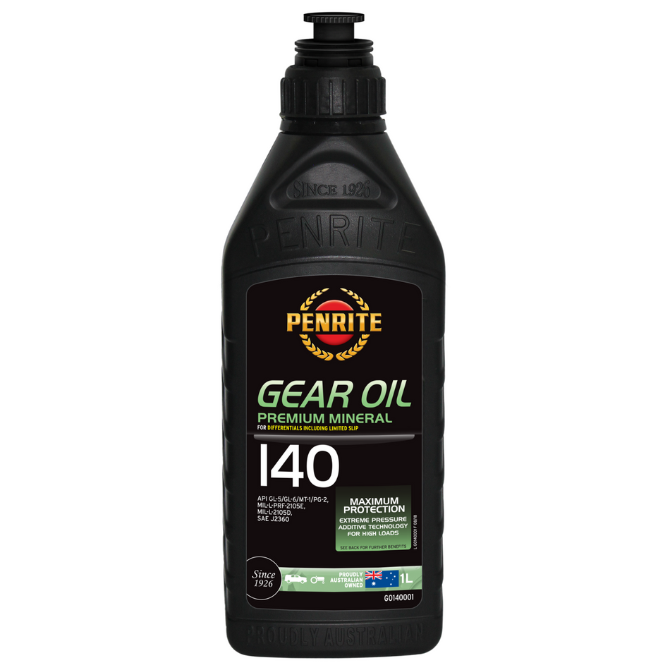 Penrite Gear Oil 140 (3 Sizes Available)