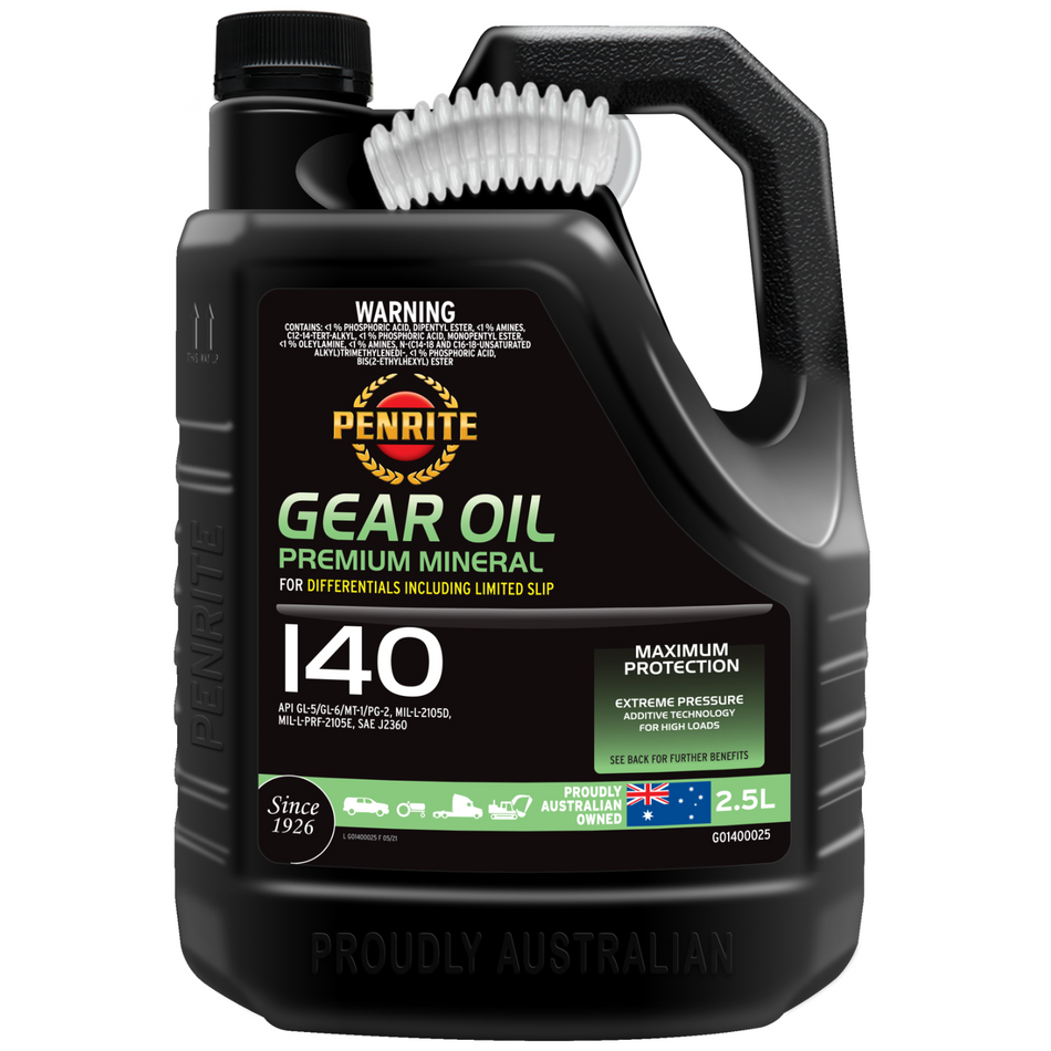 Penrite Gear Oil 140 (2 Sizes Available)