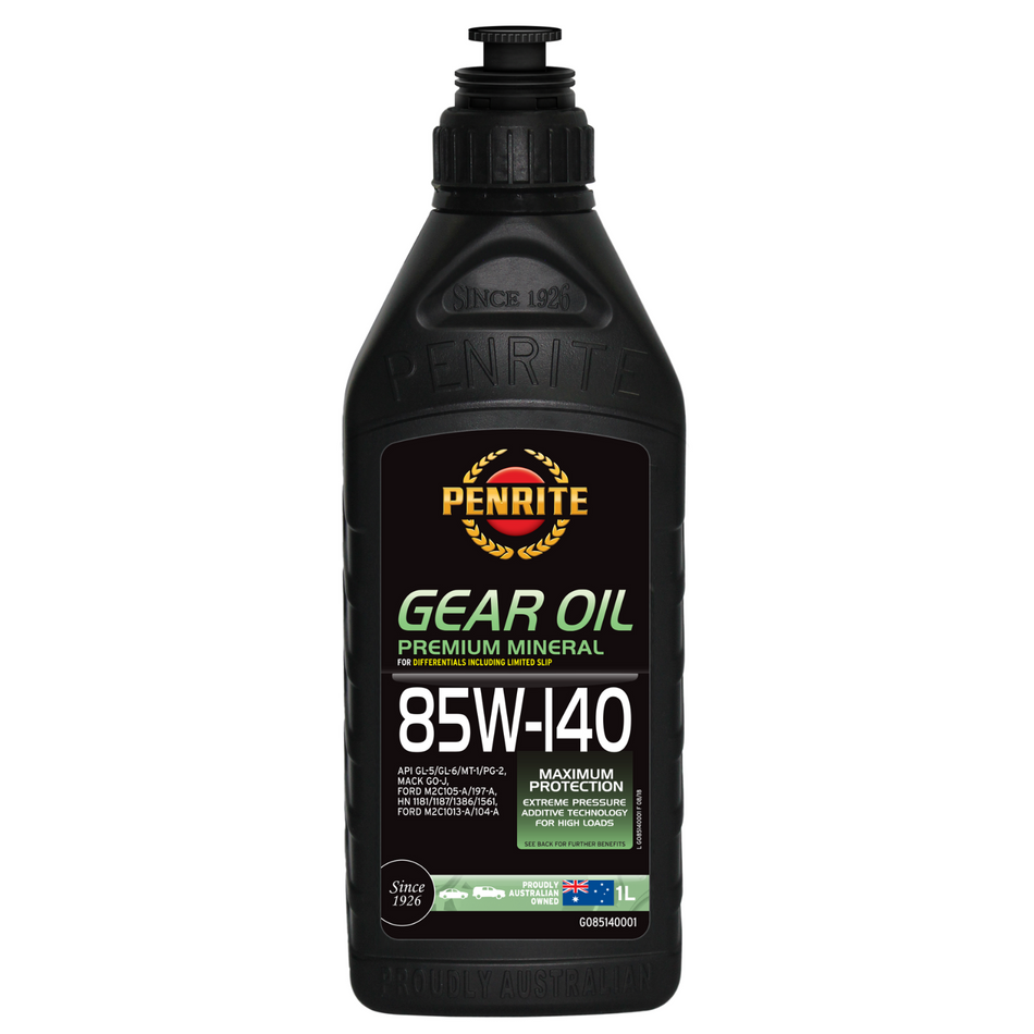Penrite Gear Oil 85W-140 (3 Sizes Available)