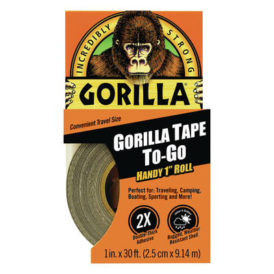 Black Gorilla Tape Handy Roll 9m x 25.4mm