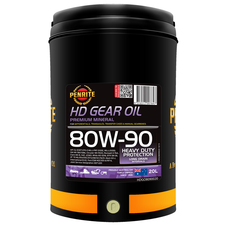 Penrite HD Gear Oil 80W-90 20L