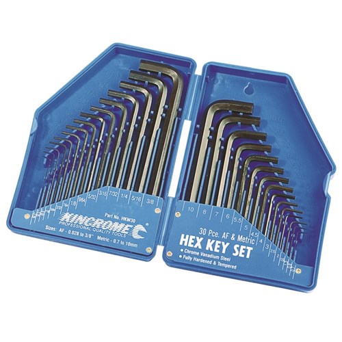 HEX KEY WRENCH SET 30 PIECE IMPERIAL & METRIC 1