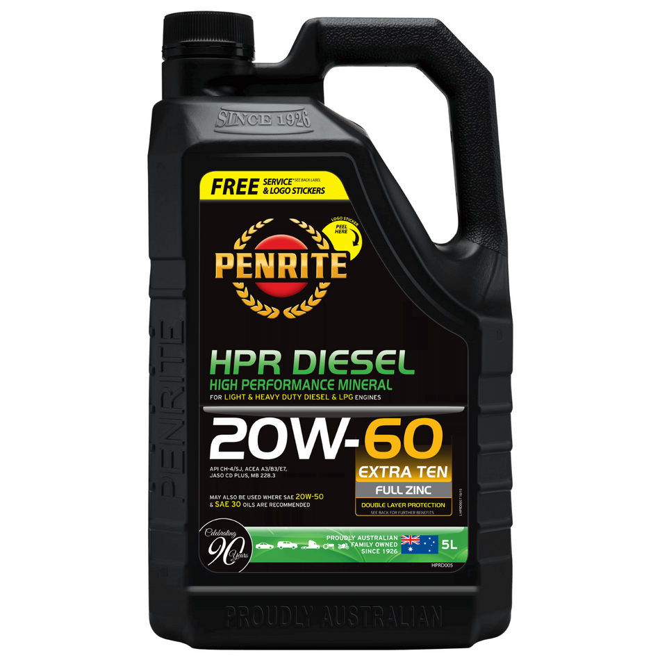 Penrite Hpr Diesel 20W-60 (Mineral) (3 Sizes Available)