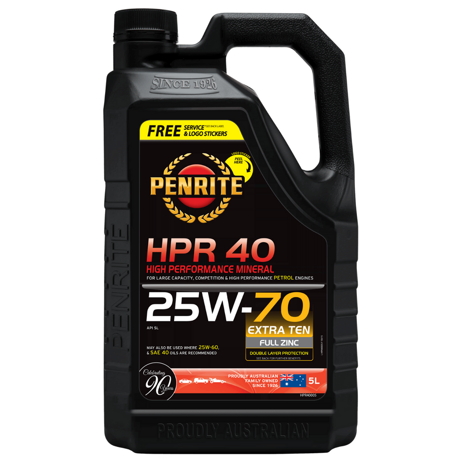 Penrite Hpr 40 25W-70 (Mineral) (2 Sizes Available)