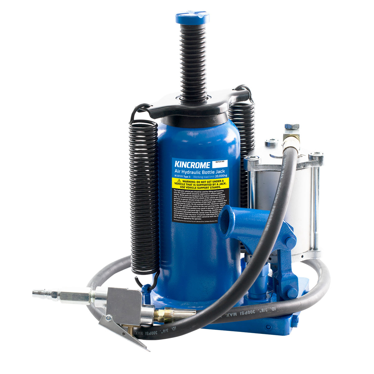 Kincrome Air Hydraulic Bottle Jack 20000Kg