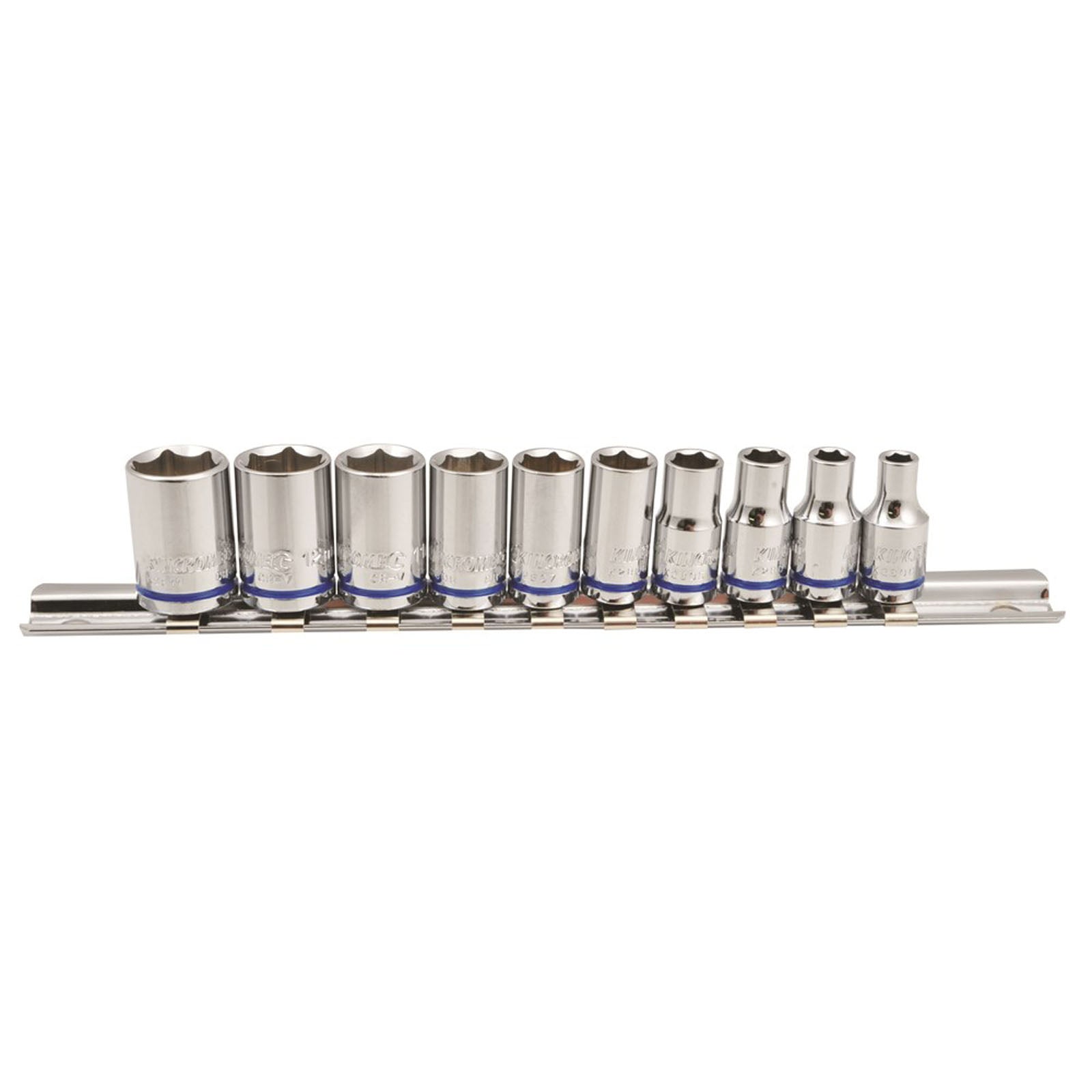 Kincrome Socket Set 10 Piece (Mirror Polish) - Metric K2170