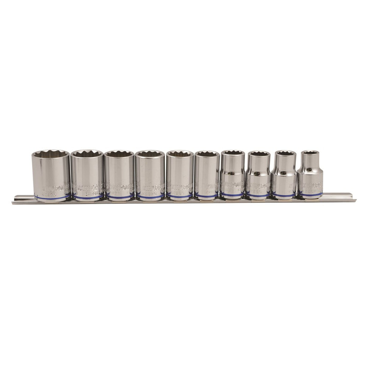 Kincrome Socket Set 10 Piece (Mirror Polish) - Metric K2174