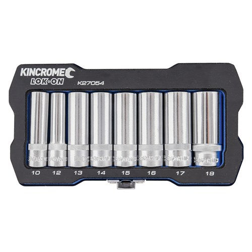 Kincrome Lok-On Socket Set 8 Piece 3/8" Drive - Metric 1