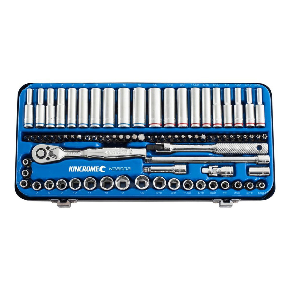 Kincrome Socket Set 82 Piece 1/4" Drive - Metric & Imperial 1