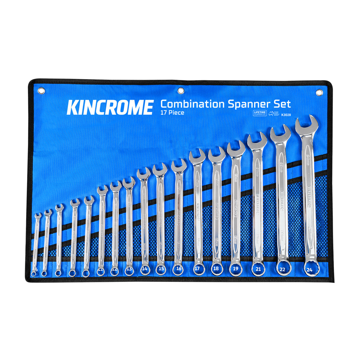 Combination Spanner Set 17 Piece - Metric