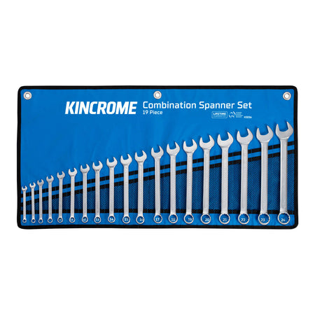 Kincrome Combination Spanner Set 19 Piece - Metric