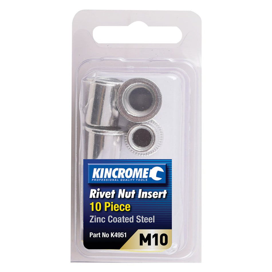Kincrome Rivet Nut Insert (Zinc Coated Steel) (6 Sizes Available)