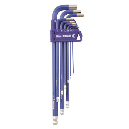 Kincrome Ball Point Hex Key Set Long Series 9 Piece