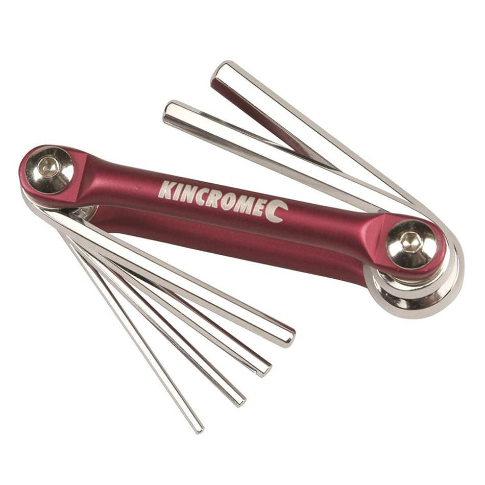 Kincrome Folding Hex Key Set 6 Piece Imperial