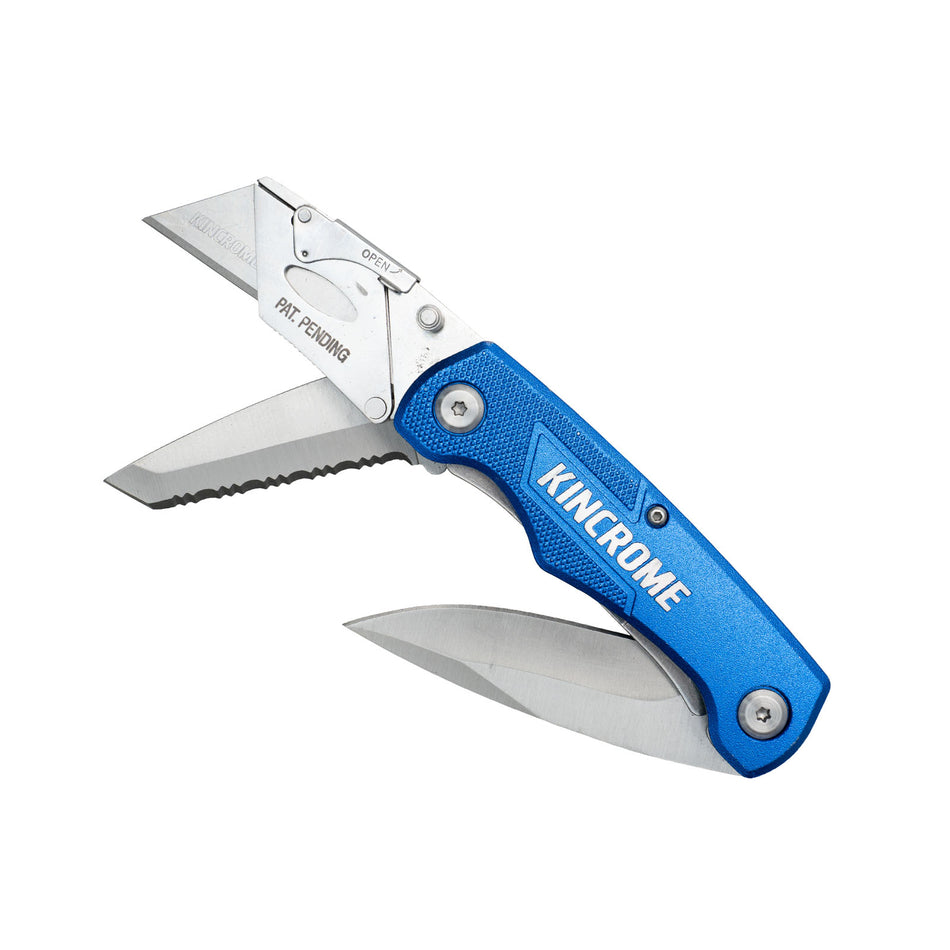 Kincrome Folding Utility Knife Tri Blade