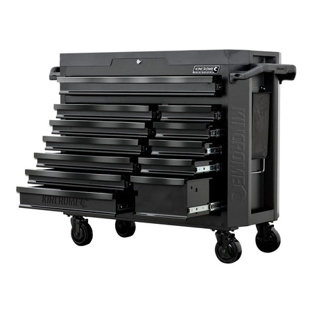 Kincrome Contour Wide Tool Trolley 12 Drawer Black Series - details