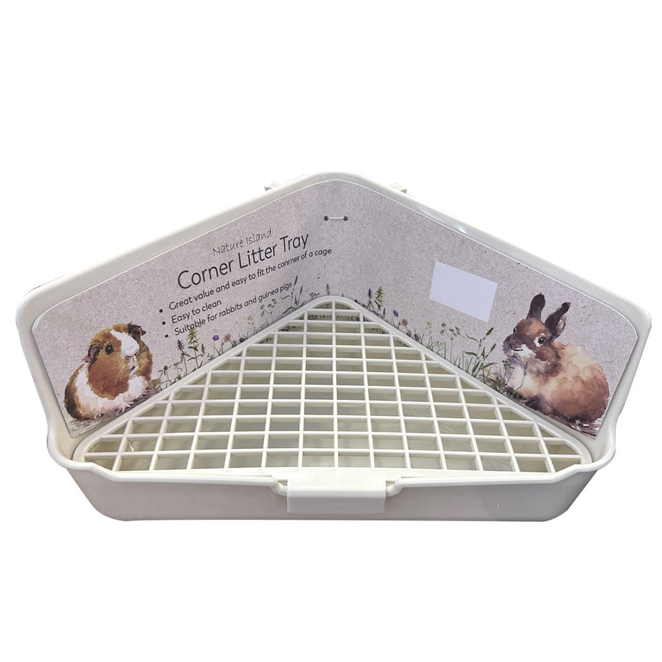 Nature Island Corner litter Tray Large - (4 colours available)